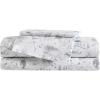 imageEddie Bauer Kids  Twin Sheets Stain Resistant Kids Bedding Ideal for Toddler Bedding Set Stripes Game Blue TwinBig Foot Hiking White