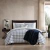 imageEddie Bauer Twin Duvet Cover Set Cotton Bedding Set with Matching Shams Casual Home Dcor Basic Plaid Navy TwinBasic Plaid Navy