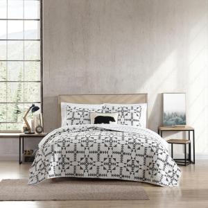 imageEddie Bauer  Twin Quilt Set Reversible Cotton Bedding with Matching Sham Home Decor for All Seasons Camano Island Red TwinArrowhead Charcoal