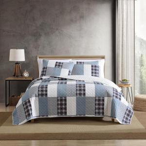 imageEddie Bauer  Twin Quilt Set Reversible Cotton Bedding with Matching Sham Home Decor for All Seasons Camano Island Red TwinCamano Island Plum