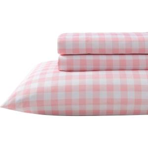 imageEddie Bauer Kids  Twin Sheets Stain Resistant Kids Bedding Ideal for Toddler Bedding Set Stripes Game Blue TwinPoppy Plaid