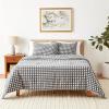 imageEddie Bauer  King Comforter Set Reversible Cotton Bedding with Matching Shams Home Decor for Colder Months Preston Grey KingQueen