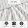 imageEddie Bauer  King Sheet Set Cotton Percale Bedding Set Super Soft and Bedding Set OekoTex Certified Essential Stripe Beige King