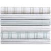 imageEddie Bauer  Queen Sheet Set Cotton Percale Bedding Set Super Soft and Bedding Set OekoTex Certified Basic Plaid Beige Queen
