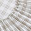 imageEddie Bauer  Queen Sheet Set Cotton Percale Bedding Set Super Soft and Bedding Set OekoTex Certified Basic Plaid Beige Queen