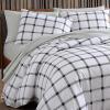imageEddie Bauer  Queen Sheets Cotton Flannel Bedding Set Brushed for Extra Softness Cozy Home Decor Green QueenGrey