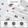 imageEddie Bauer  Twin Sheet Set Cotton Percale Bedding Set Crisp ampamp Cool Home Decor Dorm Room Essentials Animal Tracks White TwinBuddy Camping Allover White