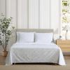 imageEddie Bauer  Twin Sheet Set Cotton Percale Bedding Set Crisp ampamp Cool Home Decor Dorm Room Essentials Animal Tracks White TwinCamp Green