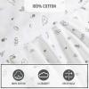 imageEddie Bauer  Twin Sheet Set Cotton Percale Bedding Set Crisp ampamp Cool Home Decor Dorm Room Essentials Animal Tracks White TwinCamp Green