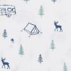 imageEddie Bauer  Twin Sheet Set Cotton Percale Bedding Set Crisp ampamp Cool Home Decor Dorm Room Essentials Animal Tracks White TwinCampout WhiteNavy