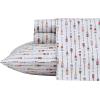 imageEddie Bauer  Twin Sheet Set Cotton Percale Bedding Set Crisp ampamp Cool Home Decor Dorm Room Essentials Animal Tracks White TwinCanoe Lake Paddle WhiteMulti