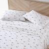 imageEddie Bauer  Twin Sheet Set Cotton Percale Bedding Set Crisp ampamp Cool Home Decor Dorm Room Essentials Animal Tracks White TwinCascade Camping WhiteGreenOrange