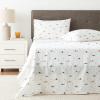 imageEddie Bauer  Twin Sheet Set Cotton Percale Bedding Set Crisp ampamp Cool Home Decor Dorm Room Essentials Animal Tracks White TwinCascade Camping WhiteGreenOrange