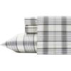 imageEddie Bauer  Twin Sheet Set Cotton Percale Bedding Set Crisp ampamp Cool Home Decor Dorm Room Essentials Animal Tracks White TwinChinook GreyIvoryDark Grey