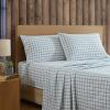 imageEddie Bauer  Twin Sheet Set Cotton Percale Bedding Set Crisp ampamp Cool Home Decor Dorm Room Essentials Animal Tracks White TwinClassic Tattersall Plaid Green
