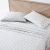 imageEddie Bauer  Twin Sheet Set Cotton Percale Bedding Set Crisp ampamp Cool Home Decor Dorm Room Essentials Animal Tracks White TwinDownstream Light GreyGrey