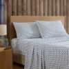 imageEddie Bauer  Twin Sheet Set Cotton Percale Bedding Set Crisp ampamp Cool Home Decor Dorm Room Essentials Animal Tracks White TwinFairisle Sprinkle Black