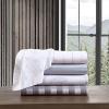 imageEddie Bauer  Twin Sheet Set Cotton Percale Bedding Set Crisp ampamp Cool Home Decor Dorm Room Essentials Animal Tracks White TwinFish Atol WhiteGrey