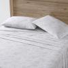 imageEddie Bauer  Twin Sheet Set Cotton Percale Bedding Set Crisp ampamp Cool Home Decor Dorm Room Essentials Animal Tracks White TwinFish Atol WhiteGrey