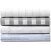 imageEddie Bauer  Twin Sheet Set Cotton Percale Bedding Set Crisp ampamp Cool Home Decor Dorm Room Essentials Animal Tracks White TwinFish Atol WhiteGrey