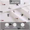 imageEddie Bauer  Twin Sheet Set Cotton Percale Bedding Set Crisp ampamp Cool Home Decor Dorm Room Essentials Animal Tracks White TwinFishing Flies WhiteRedBlue