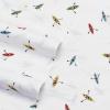 imageEddie Bauer  Twin Sheet Set Cotton Percale Bedding Set Crisp ampamp Cool Home Decor Dorm Room Essentials Animal Tracks White TwinKayaks WhiteBlueRed