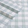 imageEddie Bauer  Twin Sheet Set Cotton Percale Bedding Set Crisp ampamp Cool Home Decor Dorm Room Essentials Animal Tracks White TwinLight Green Plaid
