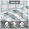 imageEddie Bauer  Twin Sheet Set Cotton Percale Bedding Set Crisp ampamp Cool Home Decor Dorm Room Essentials Animal Tracks White TwinLight Green Plaid