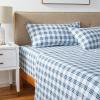 imageEddie Bauer  Twin Sheet Set Cotton Percale Bedding Set Crisp ampamp Cool Home Decor Dorm Room Essentials Animal Tracks White TwinPlaid NavyWhite