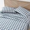 imageEddie Bauer  Twin Sheet Set Cotton Percale Bedding Set Crisp ampamp Cool Home Decor Dorm Room Essentials Animal Tracks White TwinPlaid NavyWhite