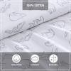 imageEddie Bauer  Twin Sheet Set Cotton Percale Bedding Set Crisp ampamp Cool Home Decor Dorm Room Essentials Animal Tracks White TwinSmokey Bear Camp WhiteGrey