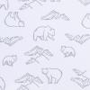 imageEddie Bauer  Twin Sheet Set Cotton Percale Bedding Set Crisp ampamp Cool Home Decor Dorm Room Essentials Animal Tracks White TwinSmokey Bear Camp WhiteGrey