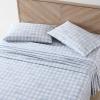 imageEddie Bauer  Twin Sheet Set Cotton Percale Bedding Set Crisp ampamp Cool Home Decor Dorm Room Essentials Sea Planes Blue TwinMethow Plaid BlueWhite