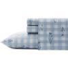 imageEddie Bauer  Twin Sheet Set Cotton Percale Bedding Set Crisp ampamp Cool Home Decor Dorm Room Essentials Sea Planes Blue TwinMethow Plaid BlueWhite