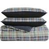 imageEddie Bauer Comforter Set Reversible Plaid Alt Down Bedding with Matching Shams Home Decor for Colder Months King Rugged NavyRugged Navy