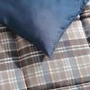 imageEddie Bauer Comforter Set Reversible Plaid Alt Down Bedding with Matching Shams Home Decor for Colder Months King Rugged NavyRugged Plaid Brown