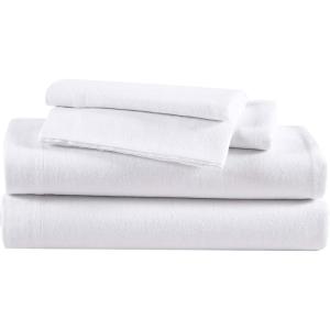 imageEddie Bauer  Queen Sheets Cotton Flannel Bedding Set Brushed for Extra Softness Cozy Home Decor Green QueenWhite