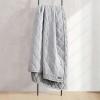 imageEddie Bauer  Queen Blanket Soft ampamp Cozy Bedding Quilted Home Decor Classic Solid Grey Queen