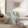 imageEddie Bauer  Queen Blanket Soft ampamp Cozy Bedding Quilted Home Decor Classic Solid Grey Queen