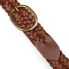 imageEddie Bauer Womens Casual Leather Belts with Durable Metal BuckleCenter Bar Woven  Tan