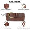 imageEddie Bauer Womens Casual Leather Belts with Durable Metal BuckleFloral Tooled  Brown
