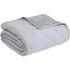 imageEddie Bauer  Queen Blanket Soft ampamp Cozy Bedding Quilted Home Decor Classic Solid Grey Queen