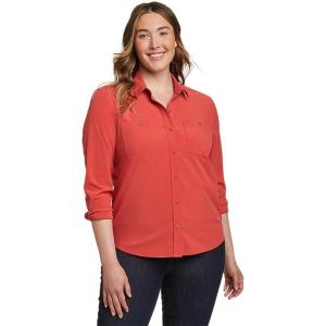 imageEddie Bauer Womens Departure 30 LongSleeve ShirtTerracotta