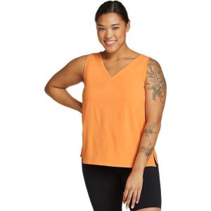 imageEddie Bauer Womens Departure VNeck Tank Top  SolidTangelo