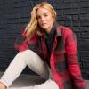 imageEddie Bauer Womens Campfire Bonding Flannel JacketHeather Gray