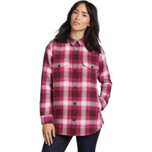 imageEddie Bauer Womens Campfire Bonding Flannel JacketDk Chinaberry