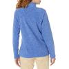 imageEddie Bauer Womens Quest Fleece 14Zip  SolidBlue Bell