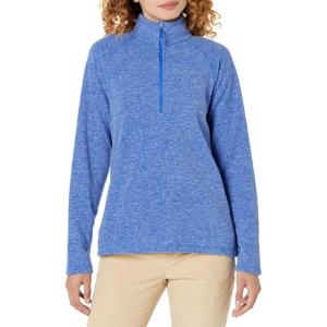 imageEddie Bauer Womens Quest Fleece 14Zip  SolidBlue Bell