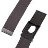 imageEddie Bauer Mens Backcountry BeltActive Stretch Webbing with Military Clamp BuckleDark Smoke