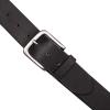 imageEddie Bauer Mens Casual Leather Belt with Metal BuckleBridle Leather  Black